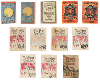 Nine yearly pocket book almanacs