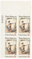 Tom Sawyer postage stamp block
