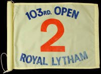 103rd British Open Tournament Flag, Royal Lytham, 1974