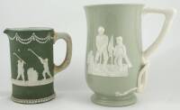 Copeland Ceramic Pitcher With Golfing Scenes