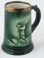 Lenox / Ceramic Art Co. Beer Mug with Silver Rim