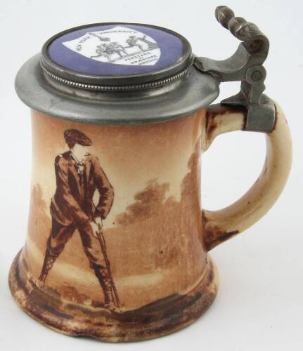 O'Hara Dial Co. Beer Stein With Inset Porcelain Lid