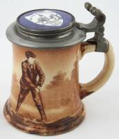 O'Hara Dial Co. Beer Stein With Inset Porcelain Lid