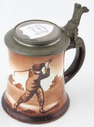 O'Hara Dial Co. Beer Stein With Inset Porcelain Lid