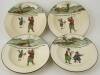 Charles Crombie Golf Series Ware - Four Rimmed Bowls