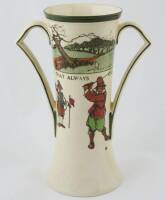 Charles Crombie Golf Series Ware - Handled Vase