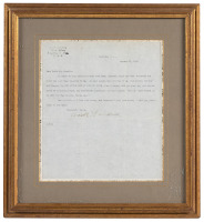 Typed letter signed by Jack London