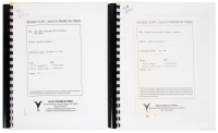 Two comb-bound review copies of Posthumous Bukowski titles