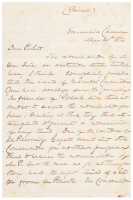 Letter from the pro-Slavery Governor of Pennsylvania seeking reelection in the tumultuous antebellum year of political realignment