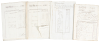 Archive of documents from the Trinidad, Cuba, military hospital during the Cuban War of Independence, with ledgers and invoices for purchases