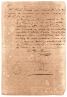 Manuscript document discussing the sale of 12 year old African slave