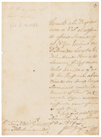 Manuscript document reporting African slave who attacked and killed slaveowner, 1827