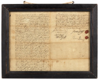 Manuscript will for inheritance in Maryland, 1735