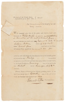 Signed document ordering seizure of goods