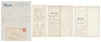 Three manuscripts from Santa Barbara county, two property deeds and one handwritten letter