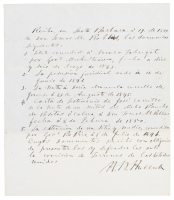 Manuscript acknowledging receipt of land ownership documents, Santa Barbara, 1851