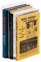 Six signed books about the Negro Leagues