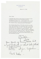 Typed Letter Signed by Lyndon B. Johnson as President to Texas Governor John B. Connally, regarding the Vietnam War