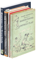 Four signed books of baseball instruction