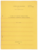 An Index to the Written Mongolian Words in Vladimirtsov's Comparative Mongolian Grammar