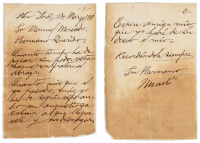 Letter from Jos&eacute; Mart&iacute; to Manuel Mercado, 1889