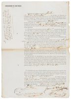Contrata for a Chinese laborer ("colono") in Matanzas, Cuba