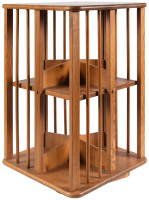 Rotating Wooden Bookshelf