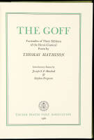 The Goff: Facsimiles of Three Editions of the Heroi-Comical Poem