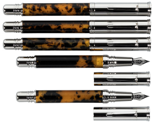 FERRARI DA VARESE: Spartacus Amber Lot of Five Writing Instruments