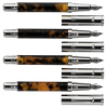 FERRARI DA VARESE: Spartacus Amber Lot of Four Fountain Pens