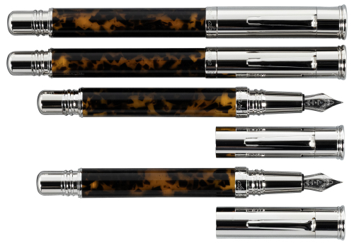 FERRARI DA VARESE: Spartacus Amber Lot of Four Writing Instruments