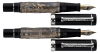 LABAN: Two Sterling Silver and Wood Fountain Pens