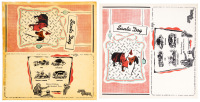 Unfolded gatefold proofs for Santa Dog ep