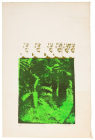 Signed and numbered silk-screen portrait of H.