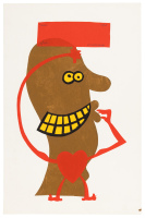 Silkscreen print "BLBL"