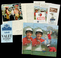 58th PGA Seniors' Championship memorabilia, signed by Jack Nicklaus and Hale Irwin
