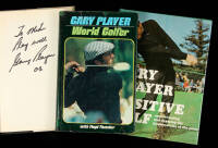 Three signed volumes by Gary Player