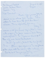 Autograph letter from Paul Strand to Beaumont Newhall