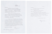 Two typed letters from Minor White to Stuart Oring