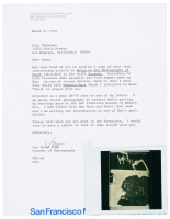 Typed letter from Van Deren Coke to Dody Weston Thompson