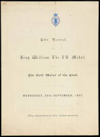 Order of starting for 1897 King William IV Medal