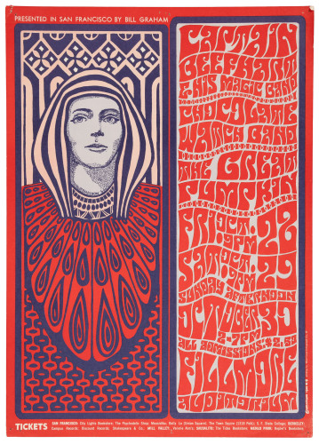 Presented in San Francisco by Bill Graham: Captain Beefhart [sic] & His Magic Band / Chocolate Watchband / Great Pumpkin