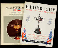 Lot of 5 Ryder Cup programs, 1937-1975