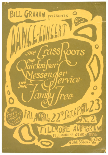 Bill Graham Presents in Dance Concert: The Grass Roots, The Quicksilver Messenger Service, and The Family Tree
