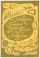 Bill Graham Presents in Dance Concert: The Grass Roots, The Quicksilver Messenger Service, and The Family Tree