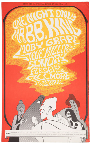 Presented in San Francisco by Bill Graham: Mr. B.B. King / Moby Grape / Steve Miller Blues Band