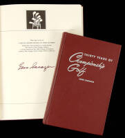 Two volumes signed by Gene Sarazen