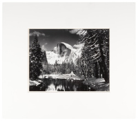 [Half Dome, Merced River, Winter] Half Dome from Sentinel Bridge