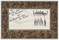 The Beatles play The Residents and The Residents play The Beatles unfolded and framed sleeve