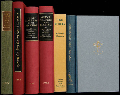 Lot of six USGA facsimile editions of classic golf titles